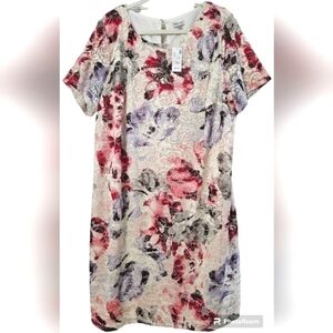 AVENUE DRESS SZ 22/24 PINK LAVENDER NWT